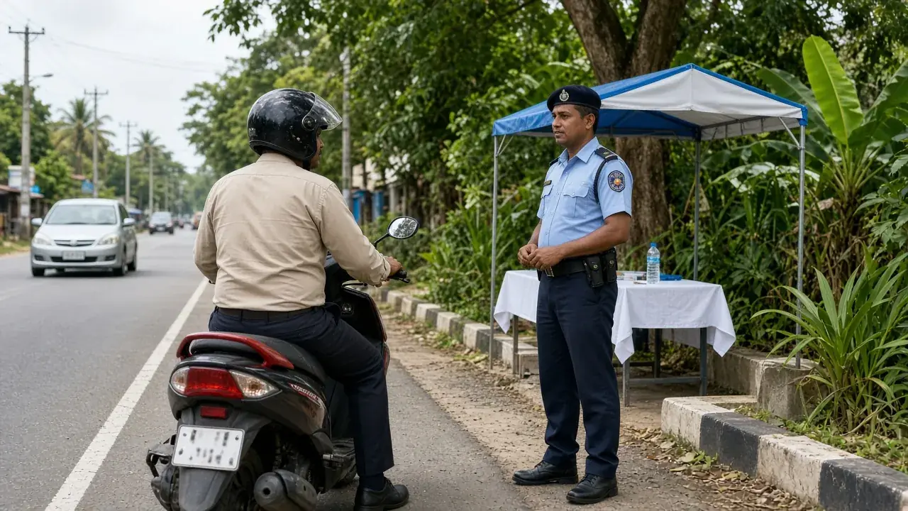 Helmets, Licence Checks & Road Rules in Sri Lanka