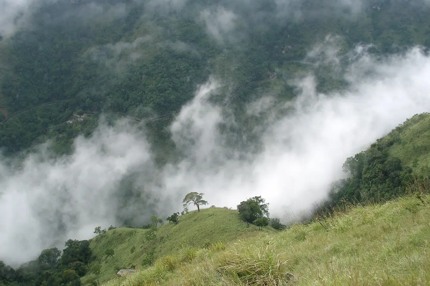 Mountain landscape near Ella Gap, Sri Lanka